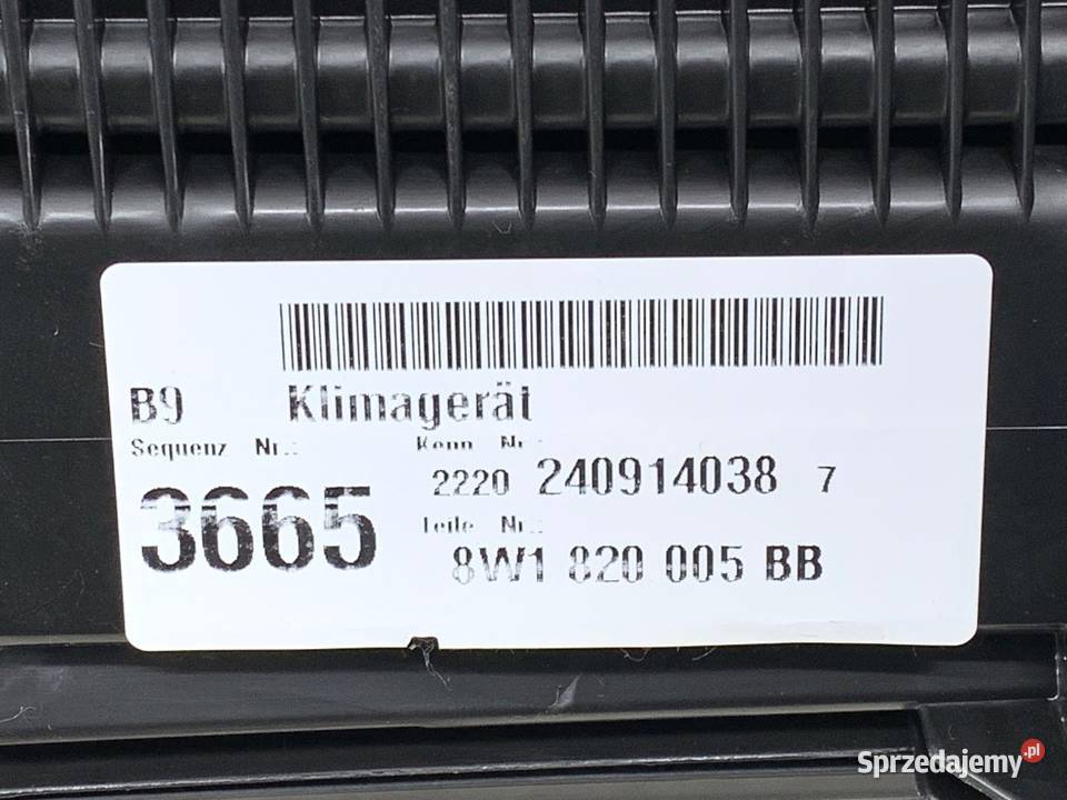 NAGRZEWNICA KOMBAJN AUDI A4 B9 8W1820005BB Nagrzewnice