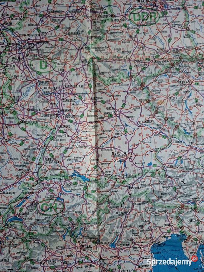 Europa mapa samochodowa 14000 000 PPWK Książki i Podręczniki