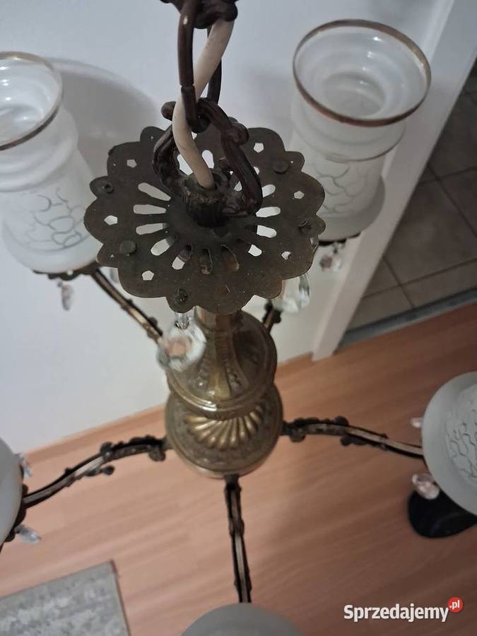 Żyrandol mosiądz mazowieckie Warszawa