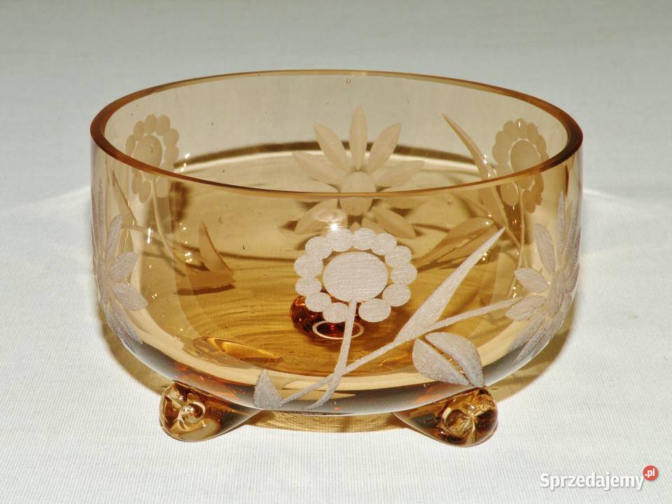 Czarka kryształowa ze szlifem ręcznym z lat 70ch Bydgoszcz