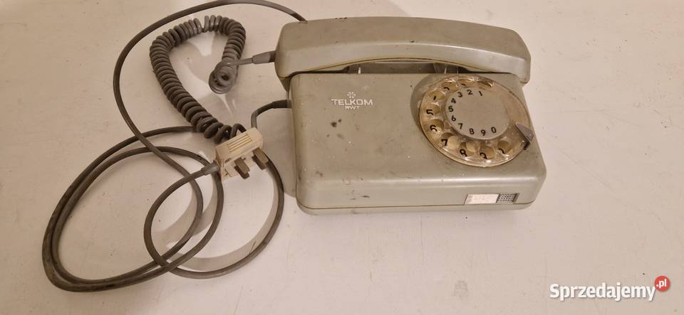 Stacjonarny telefon obrotowy Telekom RWT Tulipan Złoczew sprzedam