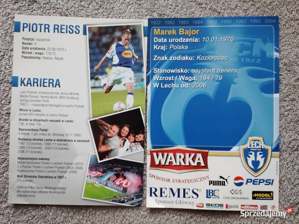 Plakat piłkarski Amiki Wronki UEFA Cup dwie sprzedam
