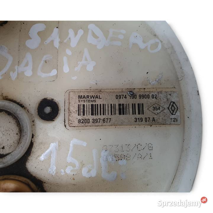 POMPA PALIWA Dacia Sandero II 15 dci pompka osobowe Chełm sprzedam