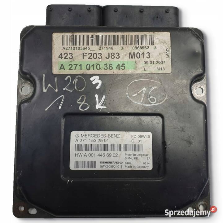 Mercedes W203 18 K STEROWNIK SILNIKA komputer Chełm