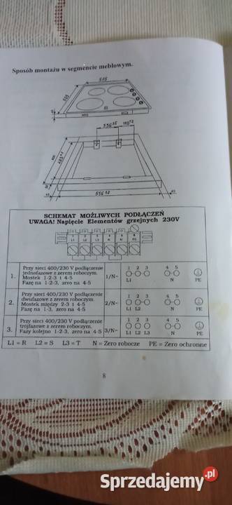 Płyta ceramiczna czteropolowa Poraj