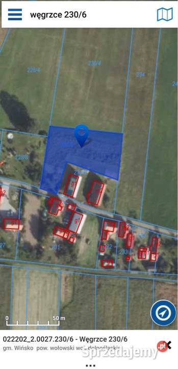 Działka budowlana drodze asfaltowejRATY budowlana dolnośląskie Węgrzce sprzedam
