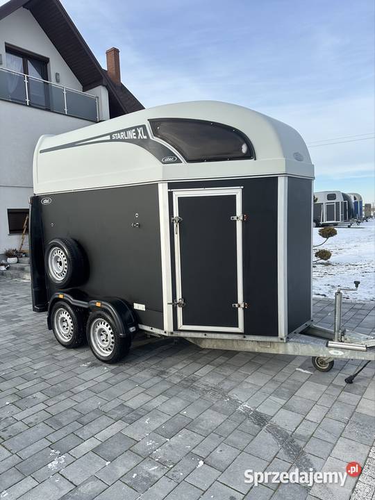Przyczepa do przewozu 2 koni dmc 2000 śląskie Mokra