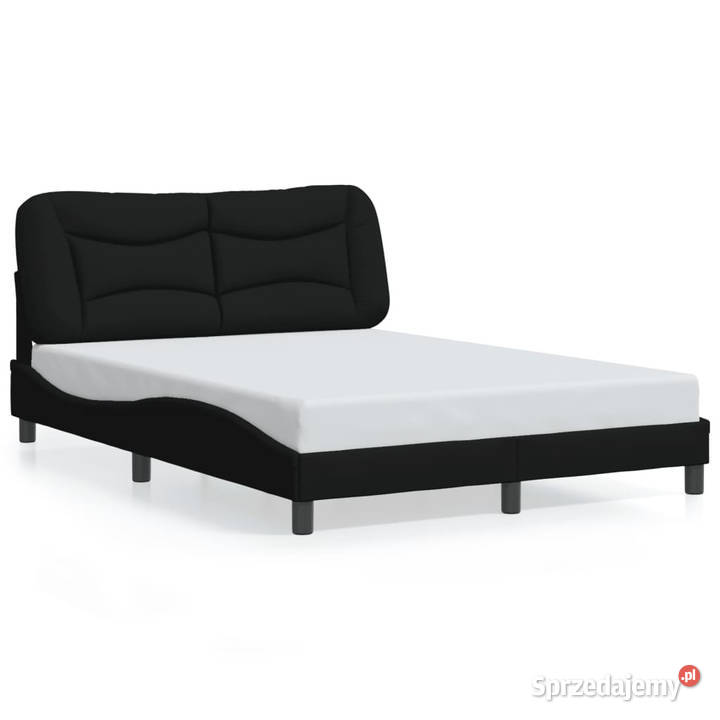 Rama łóżka z oświetleniem LED czarna tkanina 218cm mazowieckie Warszawa