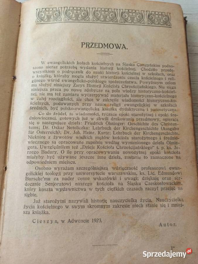 Zarys Historii Kościoła Chrześcijańskiego śląskie Bielsko-Biała