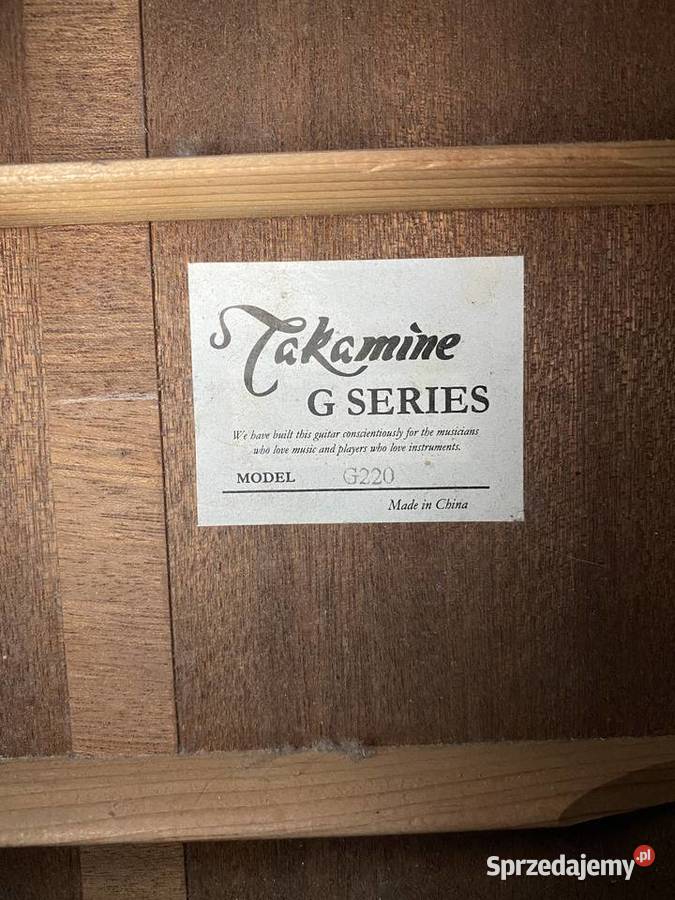Gitara Takamine G series G220 futerał stojak i Tychy