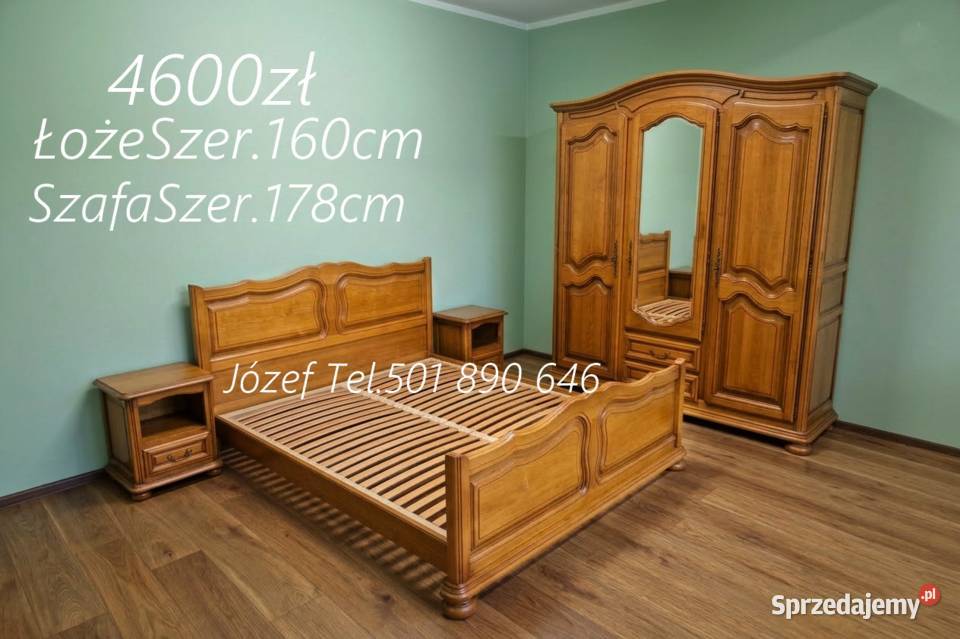 Meble sypialniane łóżko szafa szafki nocne Pszczyna