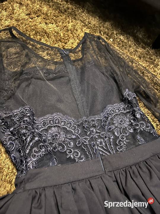 Sukienka księżniczka balowa granatowa Gdynia