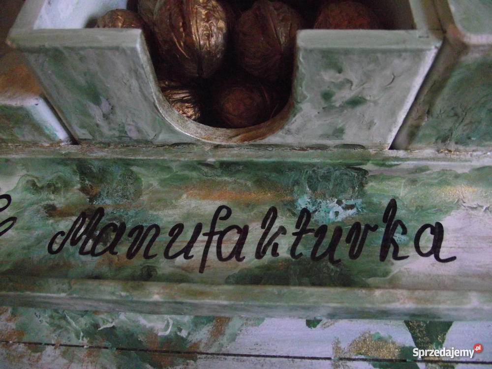 GABINETOWY NA BIURKO STAREGO DREWNA wielokolorowy