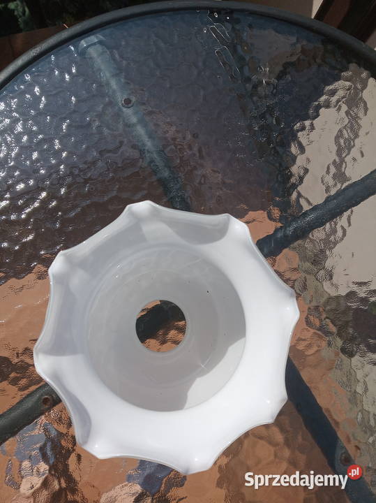 Szklany biały klosz do kinkietu lampki Warszawa