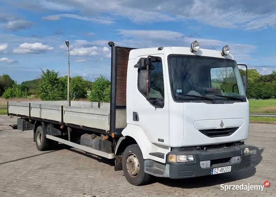 Renault midlum 180dci platforma z burtami ład 6920kg Zabrze sprzedam