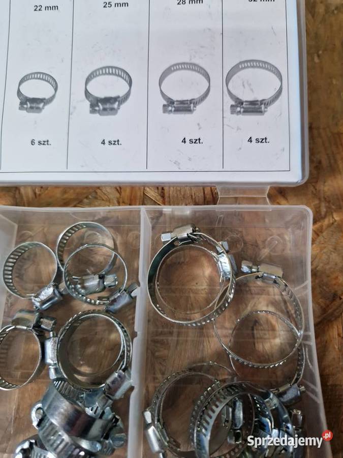OPASKI ZACISKOWE ŚLIMAKOWE ZESTAW 34 1632 mm Głogowa
