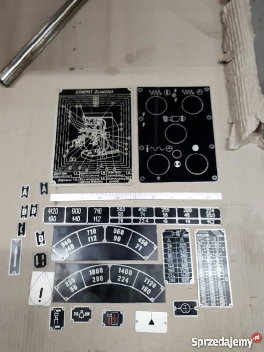 Tabliczki znamionowe do FWD32 601273539 Produkcja