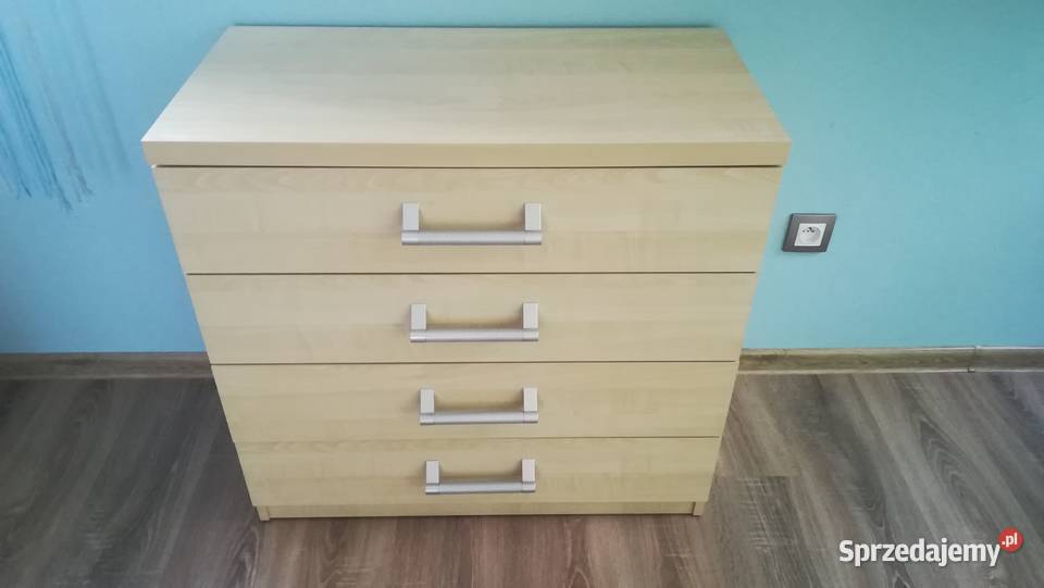 KOMODA BRW Spido 80x40 jasny klon 4 szuflady Brzostek