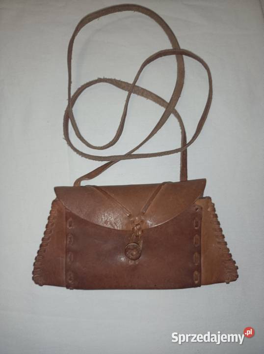 Torebka Kopertówka Vintage Skóra Naturalna Rzeszów sprzedam