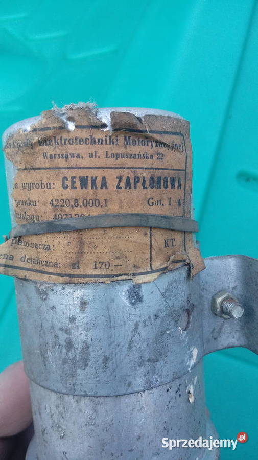 Cewka zapłonowa 12V polonez fiat 125p maluch układ elektryczny silnika lubelskie Parczew