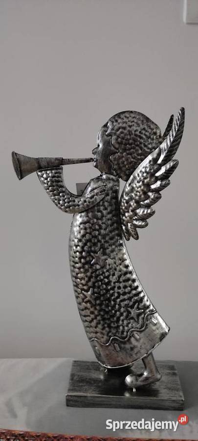 Anioł metalowy duży Figurki i rzeźby Dębica
