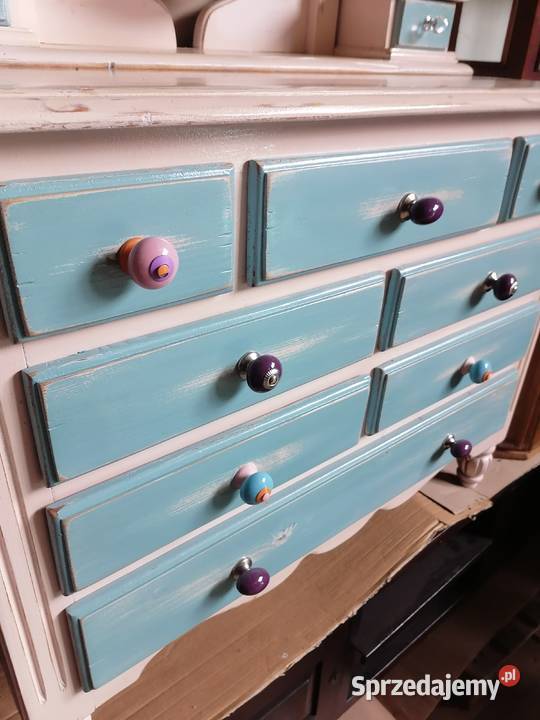 Toaletka z lustrem schabby chic