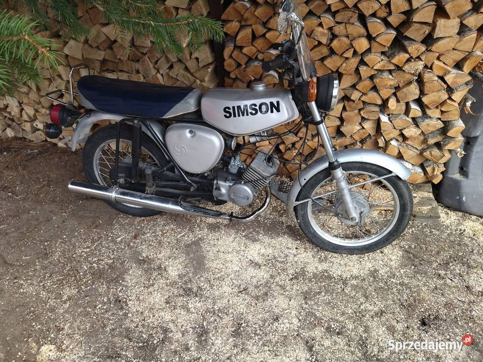 Simson S51 z 1990 roku dokumentami 11KM łódzkie Radomsko