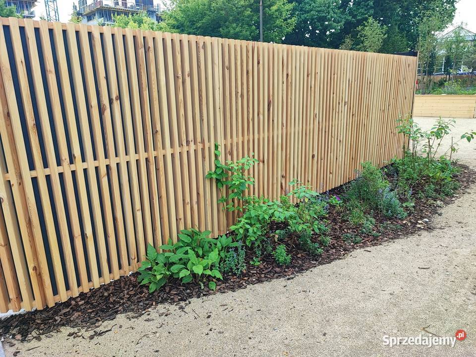 Panel ogrodzeniowy lamelowy pionowy przęsło śląskie Kalety
