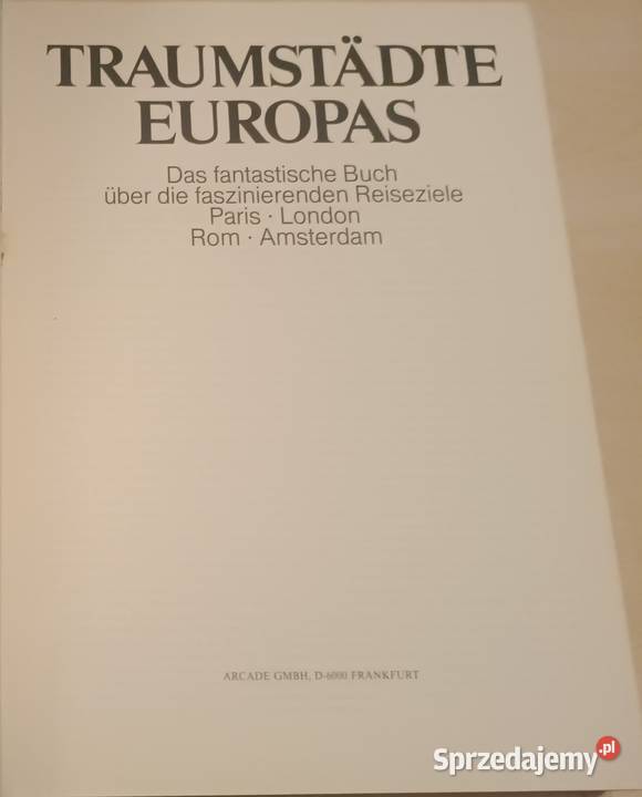 Traumstdte Europas Das fantastische Buch ber die