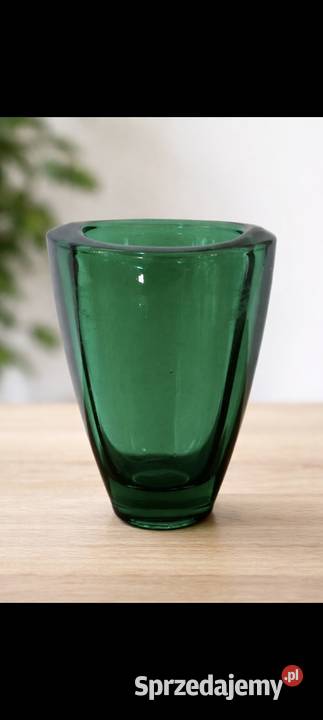 Rudolfova Hut Vaclav HANU Szmaragdowy wazon Pabianice