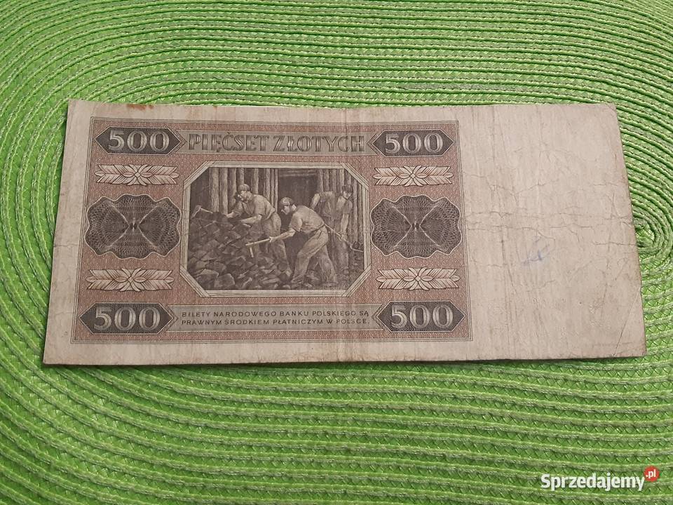 banknot polski 500 złotych z 1948r