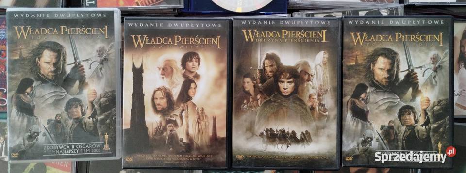 Płyty DVD Władca pierścieni pakiet 4 sztuki Warszawa