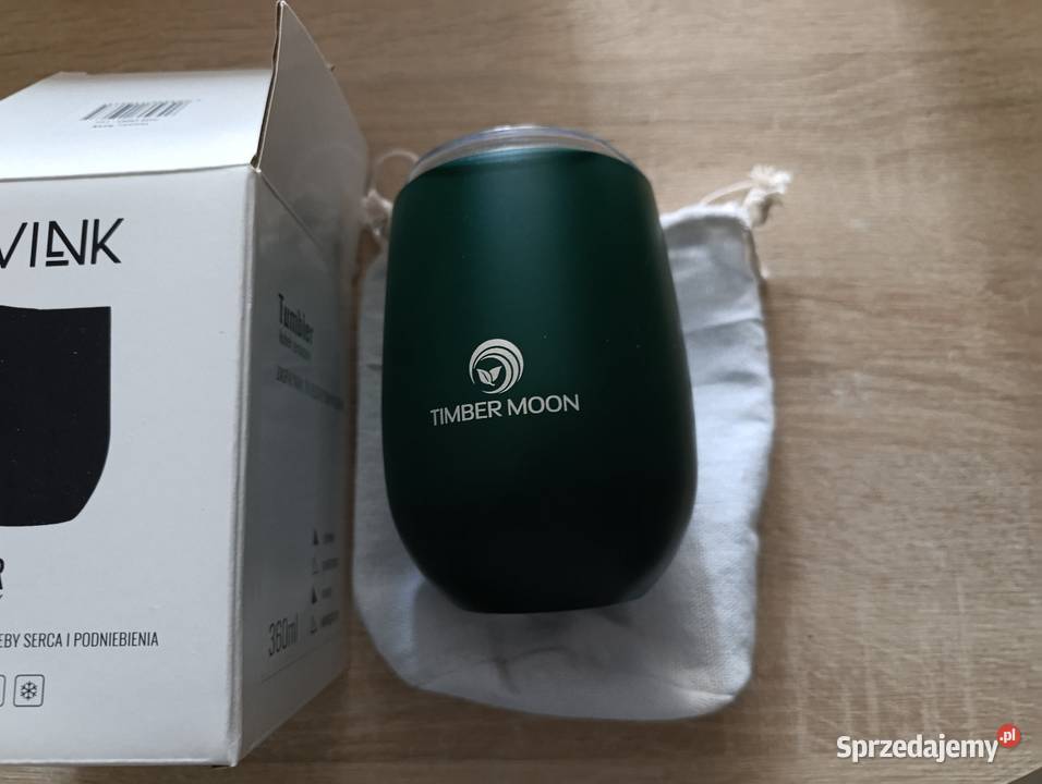 Kubek termiczny 350 ml ciemna zieleń Kwidzyn