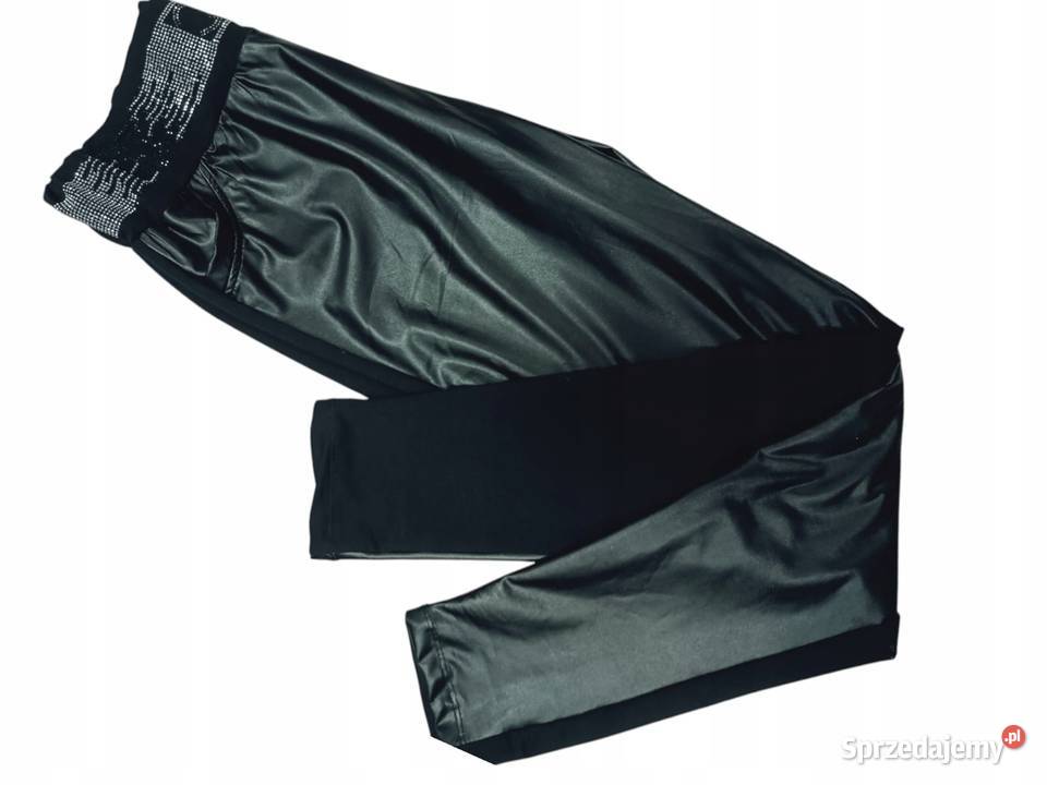 SPODNIE SEXI WOSKOWANE SKÓRA cekiny TYŁ BAWEŁNA Wieluń sprzedam
