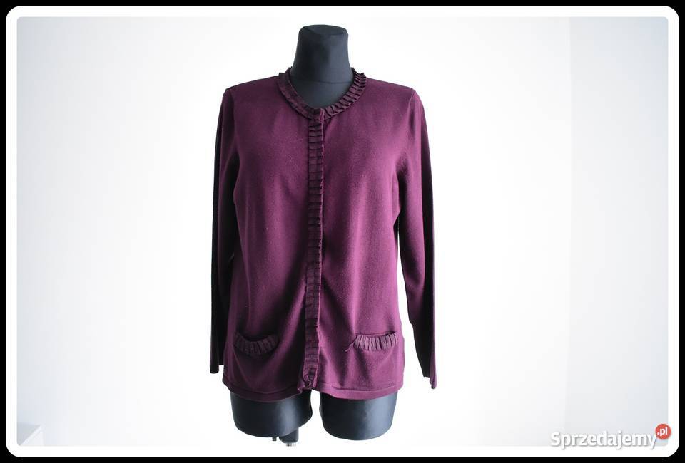 Fioletowy kardigan Eastex 42 XL 44 XXL Płock