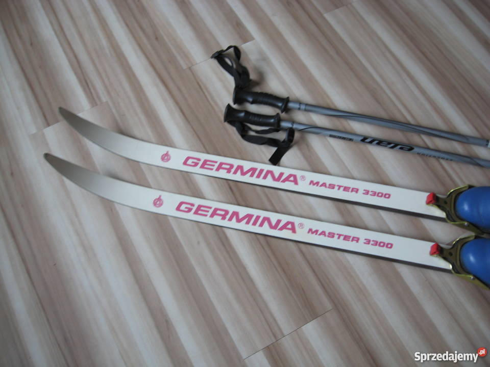 Narty biegowe GERMINA 170 buty 27 kijki 120 Grodziczno