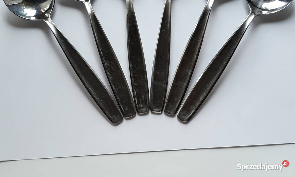 Łyżki do bulionu WKLĘSŁY Gerlach sztućce PRL śląskie