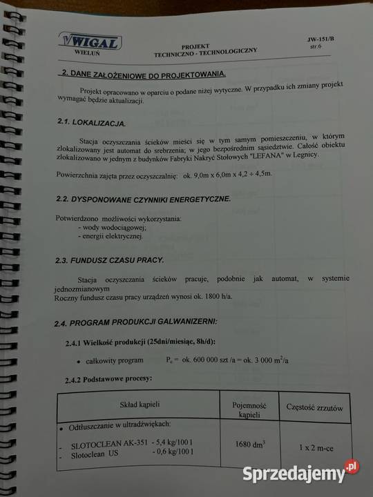 Linia Galwanizacyjna automatyczna wanna śląskie Rudniki sprzedam