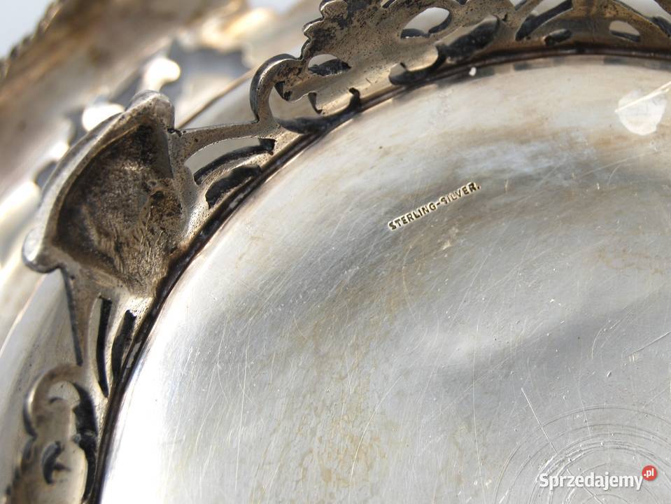 Duża piękna głęboka misa srebro pr 925 Anglia Poznań