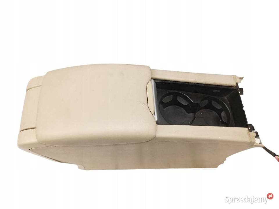 TUNEL ŚRODKOWY PODŁOKIETNIK SOFT BEIGE SKÓRA