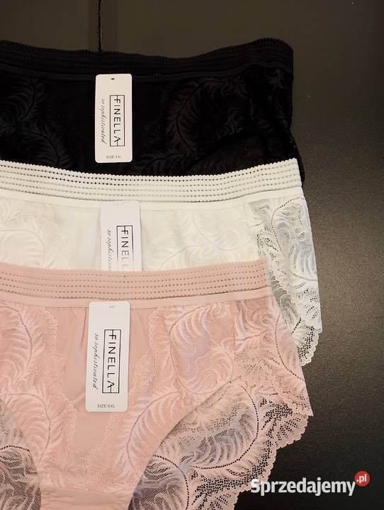 Majtki bawełniane koronka XXL śląskie