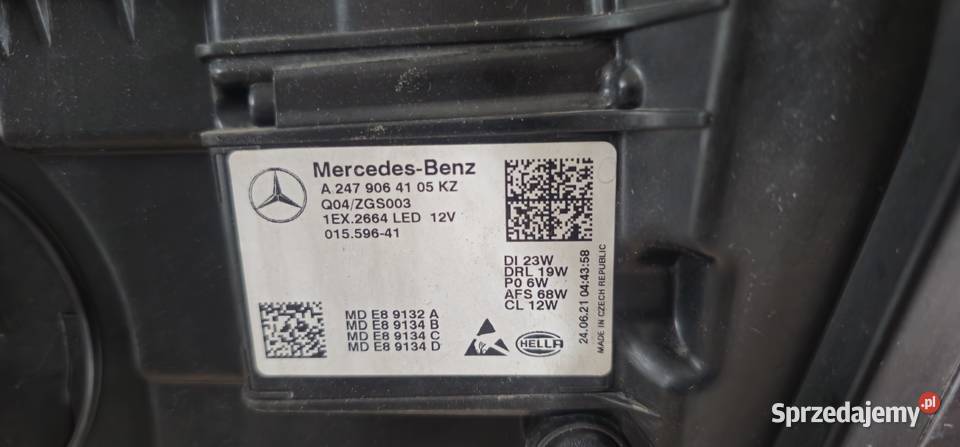 Mercedes W247 Lampa Przód Lewa A2479064105kz 2 dolnośląskie