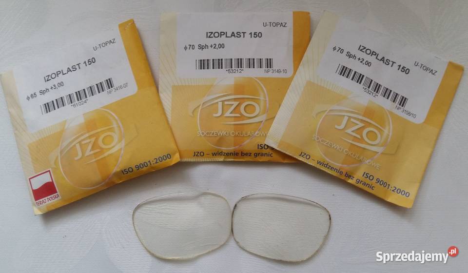 Szkła do okularów korekcyjnych Izoplast 150 Łódź