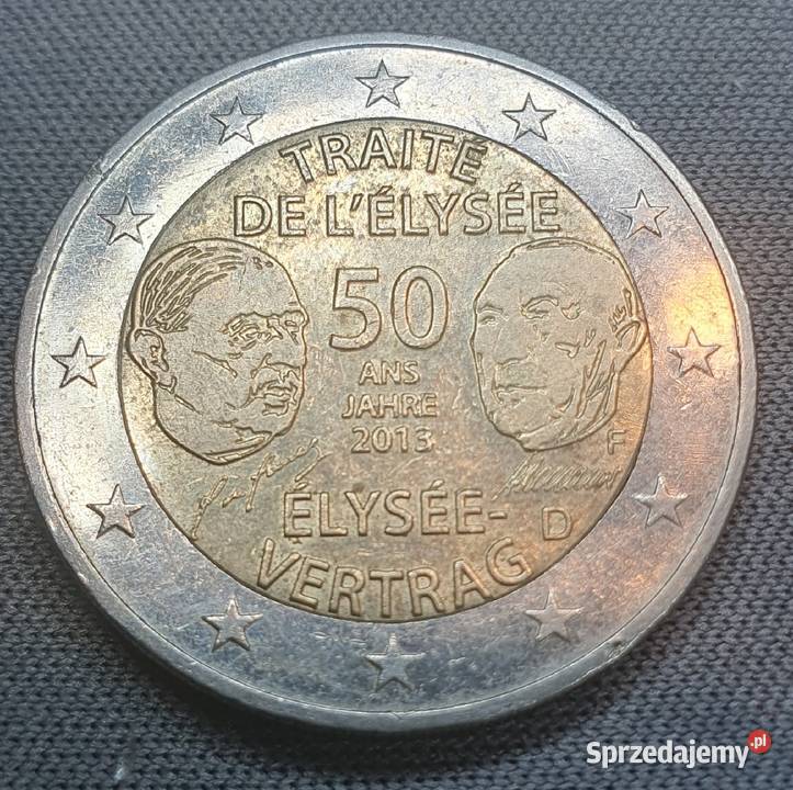 2 euro 2013 Francja Traktat Elizejski Wałbrzych