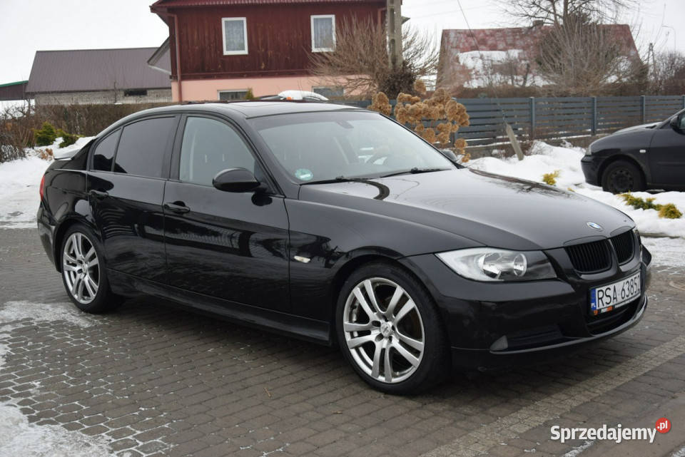 BMW 318 20B 2008r Navi Nowe Opony Zadbany E46 czarny BMW Majdan Sieniawski