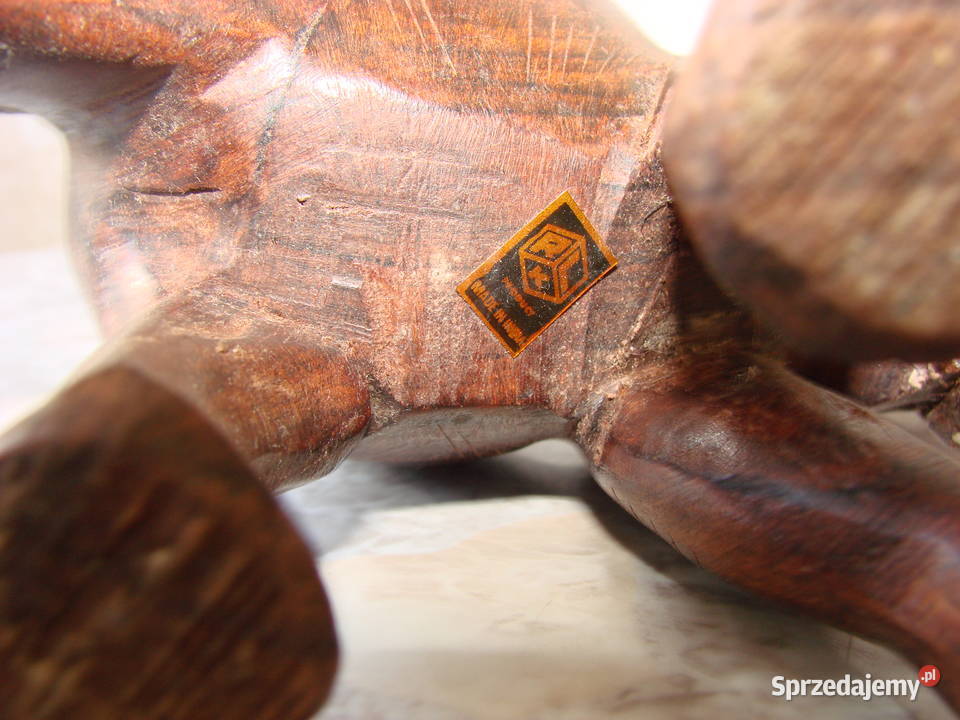 stado słoni indyjskie drewniane figury pomorskie Pruszcz Gdański