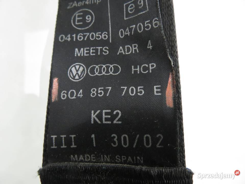 PAS PRAWY PRZEDNI VW POLO IV 9N 6Q4857705E sprzedam