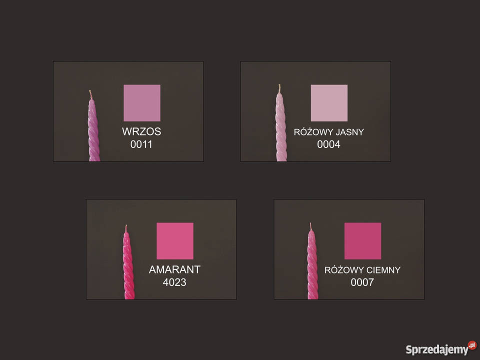 Świeczki pływające 45 świece barwione lakier śląskie