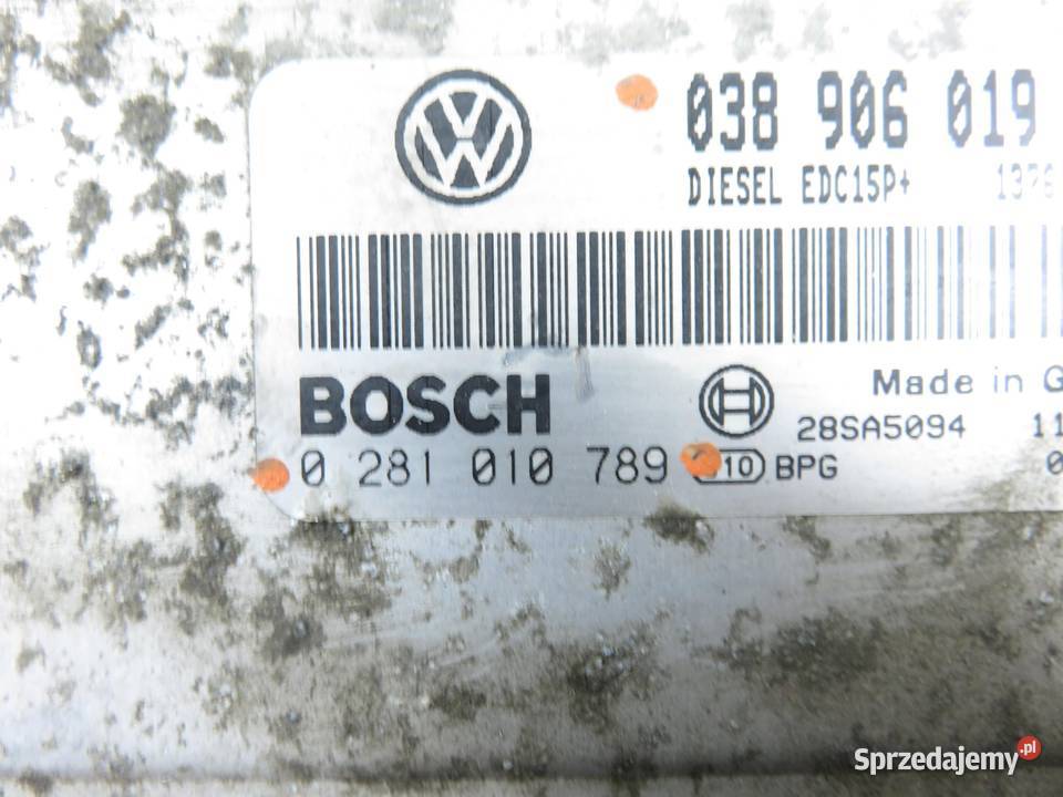 STEROWNIK SKODA OCTAVIA I 19 TDI 038906019FJ