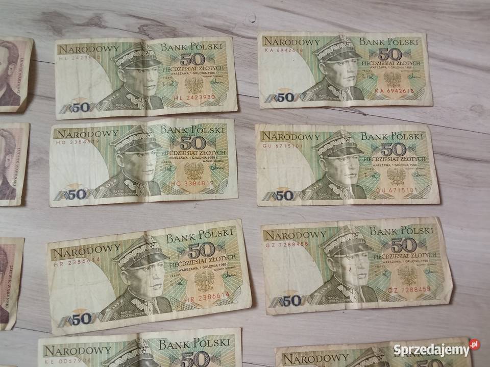 Stare Banknoty Polskie PRL śląskie
